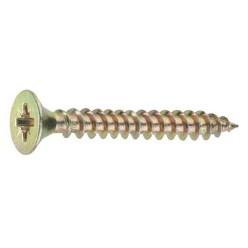 Surub pentru lemn, zincat galben, DIN 7505 - 6.0X50 (50Buc) Surub pentru lemn, zincat galben, DIN 7505 - 6.0X50 (50Buc)
