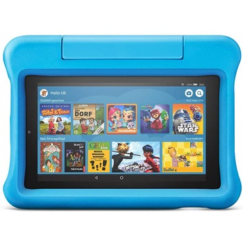 Tableta Amazon Fire 7, afisaj de 7 inch, 16 GB, albastru, potrivita pentru copii Tableta Amazon Fire 7, afisaj de 7 inch, 16 GB, albastru, potrivita pentru copii