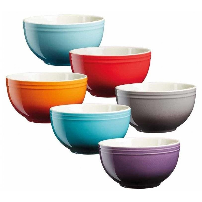 Set 6 Boluri din Ceramica Cooks Professional G4114, Capacitate 900 ml Fiecare, Dimensiuni D16 x H8.5cm