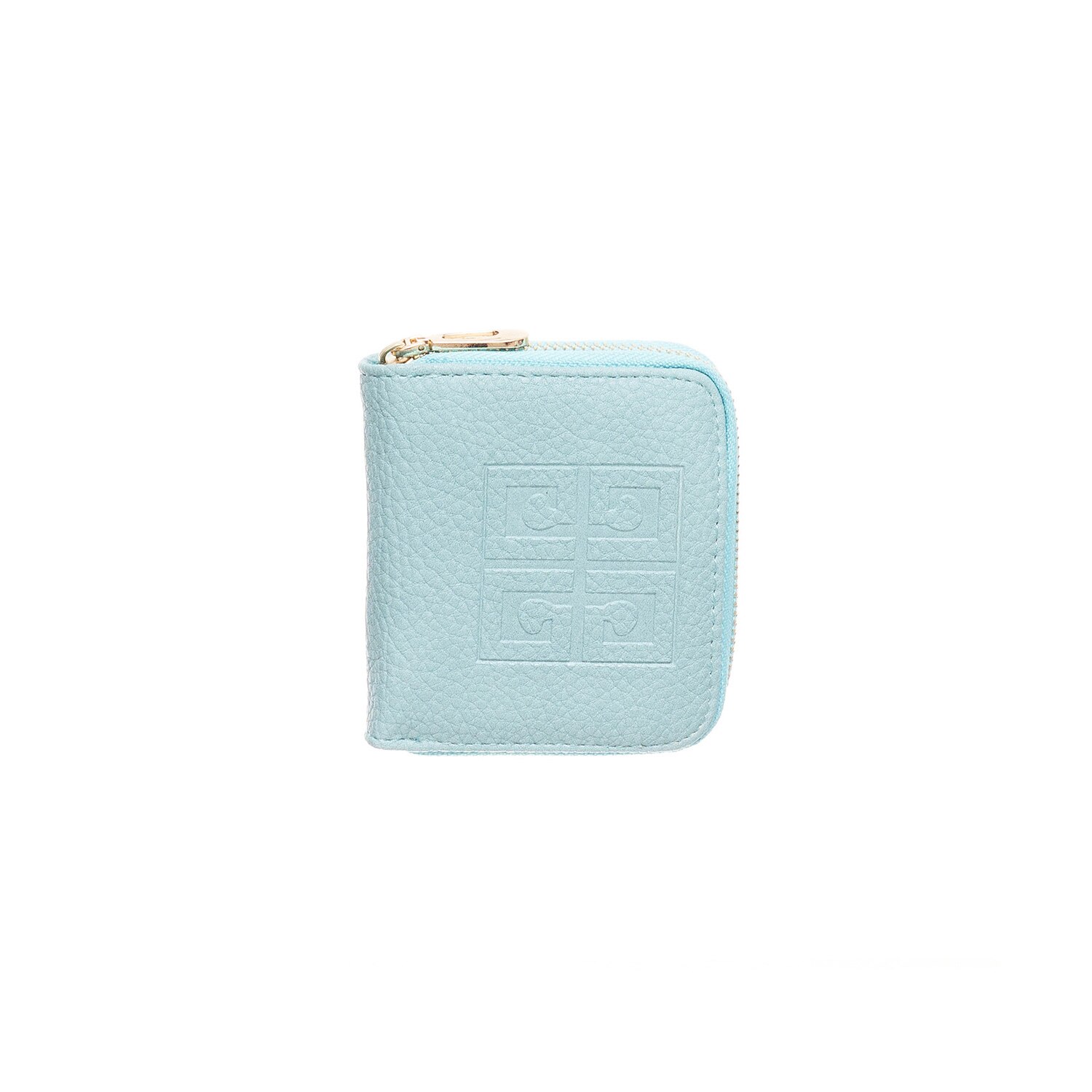 Portofel de dama Sarra bleu din piele ecologica, 11 x 10 x 3 cm