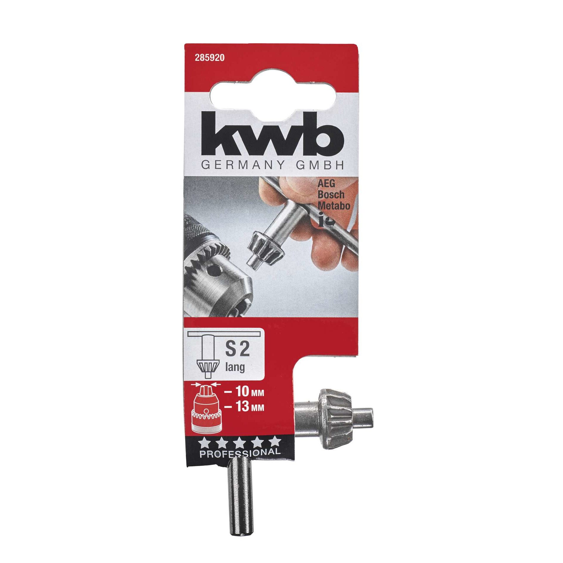 Cheie pentru mandrina tip S2, KWB Professional