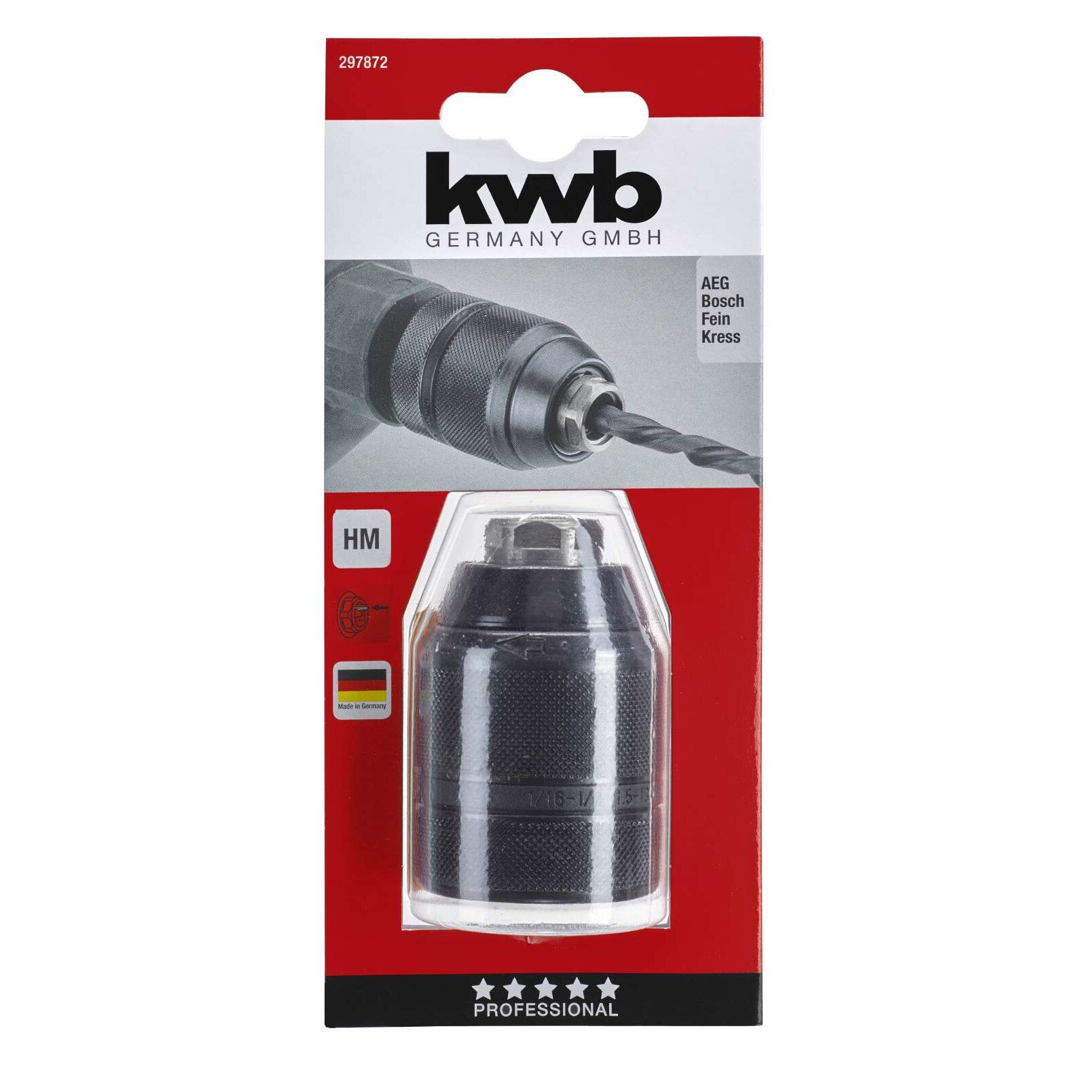 Mandrina automata metalica 1.5 - 13 mm, KWB Professional