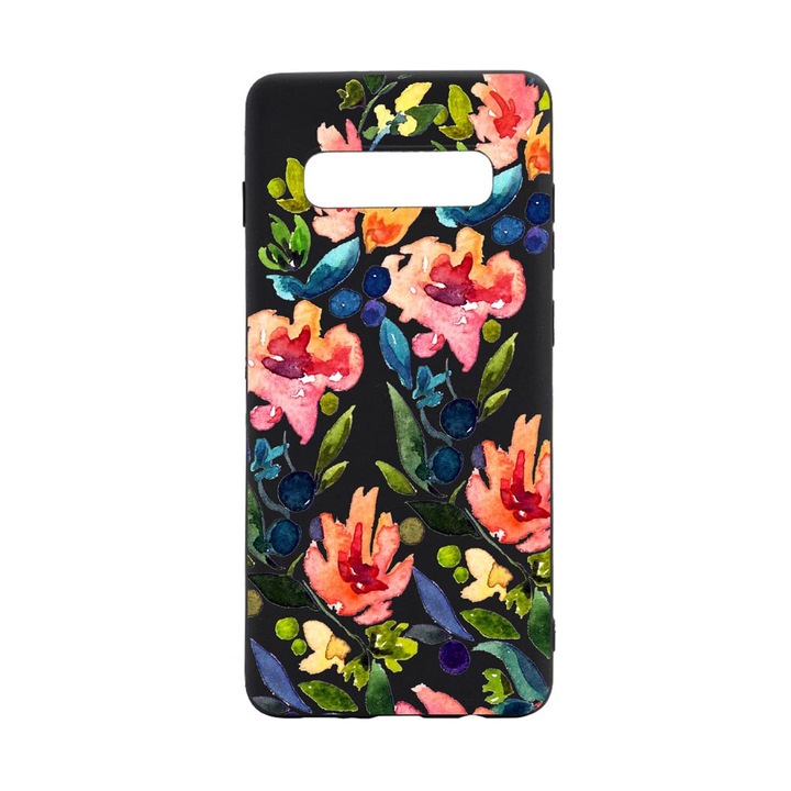 Силиконов калъф Unique за Samsung Galaxy S10 Plus, Happy Flowers, B628