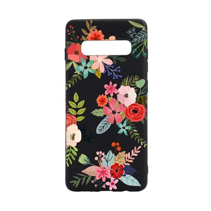 Силиконов калъф Unique за Samsung Galaxy S10 Plus, Flowers, B630