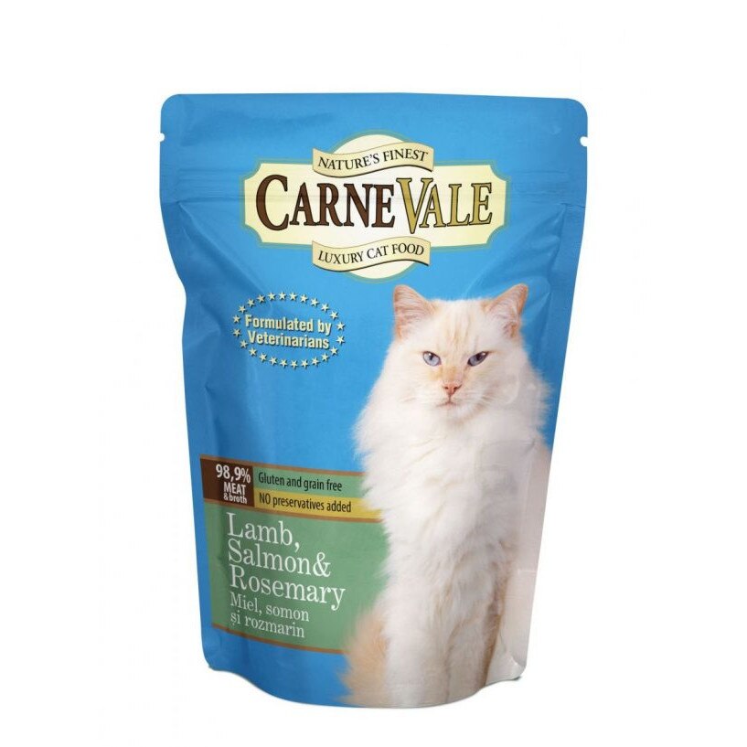 Hrana umeda pentru pisici Carnevale Plic Miel/Somon/Rozmarin 85 g