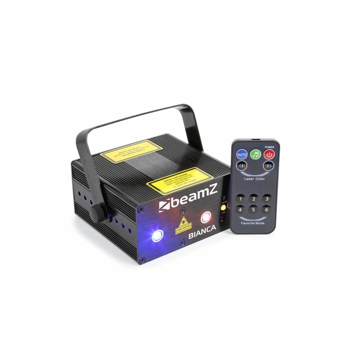 BeamZ Bianca gobo lézer fényeffekt – RGB (3 szín) hang / automata vezérlés (330 mW)