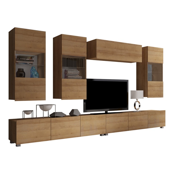 Set living camera de zi Bralani V, MIRJAN24, stejar auriu