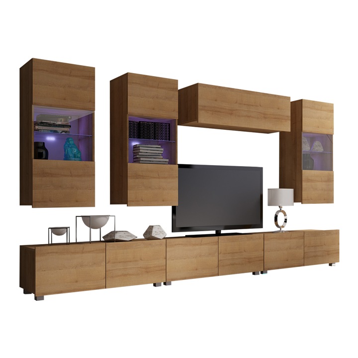 Set living camera de zi Bralani XI, MIRJAN24, stejar auriu