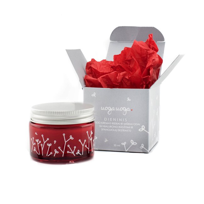 Crema pentru fata de zi bio, vegana pentru pielea uscata si normala, Uoga Uoga, 30 ml