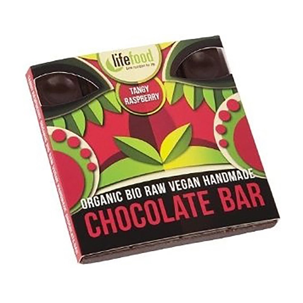 Ciocolata cu zmeura raw bio 35g