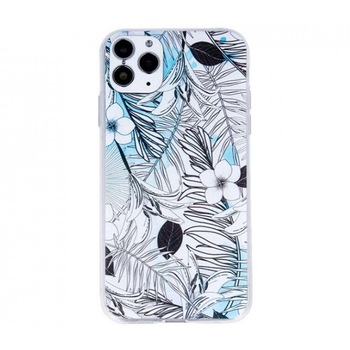 Husa Apple iPhone 11 Pro, Imprimeu Floral, Verde Husa Apple iPhone 11 Pro, Imprimeu Floral, Verde