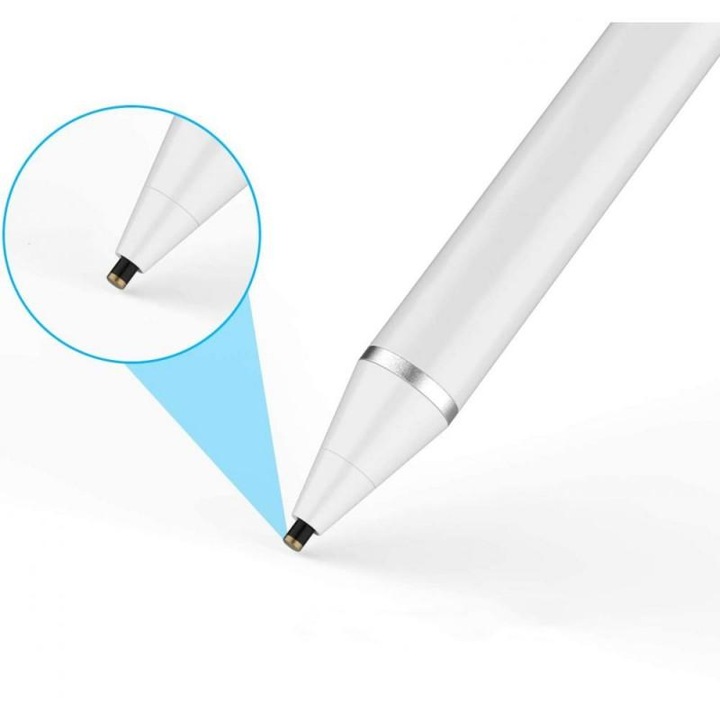 Stylus ceruza, Tech-Protect Active White kézzel rajzoláshoz és íráshoz, fehér