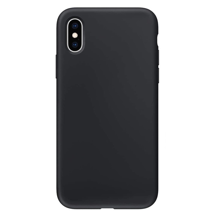 Калъф G-Tech, За Huawei P40 Lite 5G, Вътрешност от микрофибър, Защита на камерата, Защита на екрана, Тънък, Гъвкав, Черен