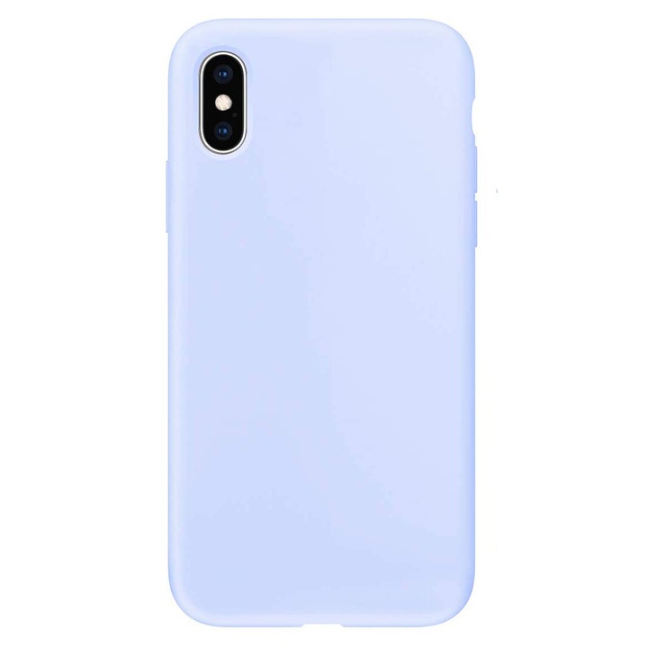 Капак, съвместим с Huawei P Smart 2021, вътрешност от микрофибър, защита на камерата, защита на екрана, ултра тънък, гъвкав, лилав