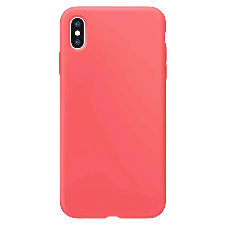 Капак, съвместим с Huawei P Smart 2021, вътрешност от микрофибър, защита на камерата, защита на екрана, ултра тънък, гъвкав, червен