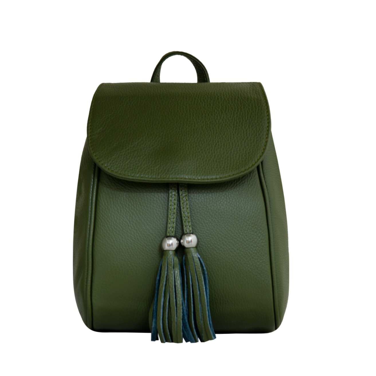 Rucsac de dama din piele naturala Eva Bags, Cami verde
