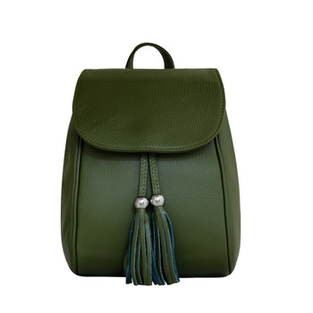 Rucsac de dama din piele naturala Eva Bags, Cami verde Rucsac de dama din piele naturala Eva Bags, Cami verde