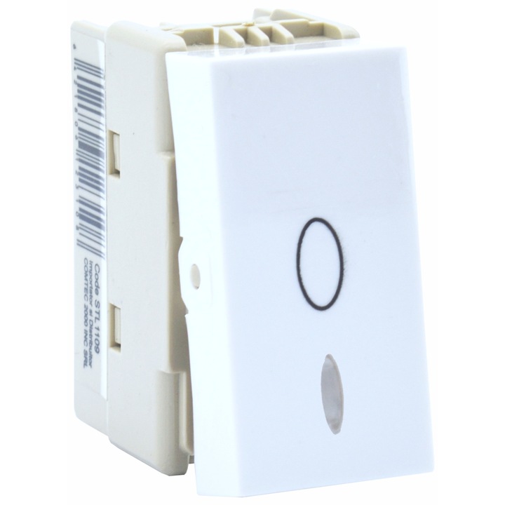 Intrerupator modular revenire cu LED alb Stil Premium Comtec