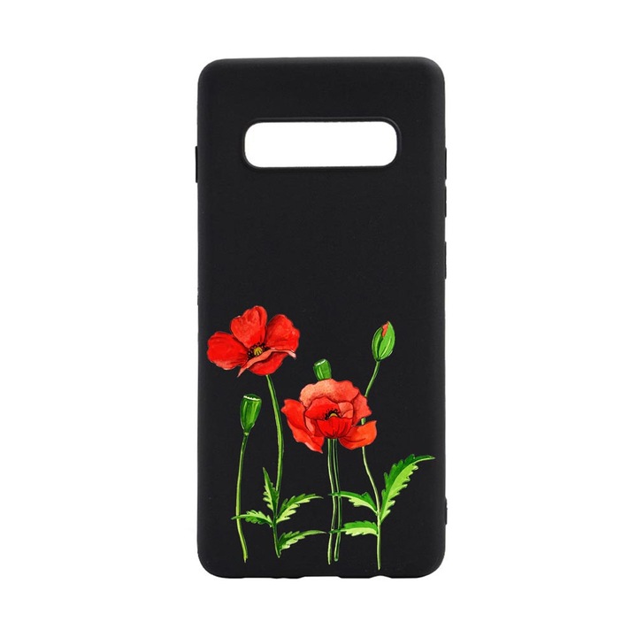 Силиконов калъф Unique за Samsung Galaxy S10 Plus, Flowers, B643