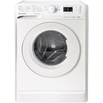 Masina de spalat rufe Indesit MTWA81283WEE, 8kg, 1200 RPM, Clasa D, Motor Inverter, MyTime, Fast Cycles, Display LED+, Alb Masina de spalat rufe Indesit MTWA81283WEE, 8kg, 1200 RPM, Clasa D, Motor Inverter, MyTime, Fast Cycles, Display LED+, Alb