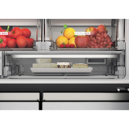 Хладилник Side by Side Whirlpool WQ9IMO1L, 554 л, Full No Frost, Клас A+, Flexy Freeze, Ice dispencer, Inox