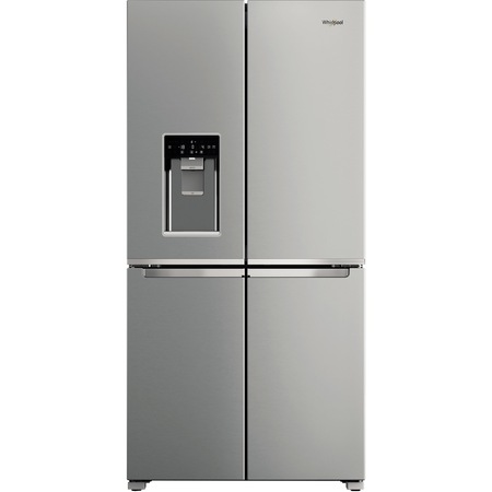 Side by Side Whirlpool WQ9IMO1L, 554 l, Full No Frost, Clasa A+, Flexy Freeze, Ice dispencer, Inox