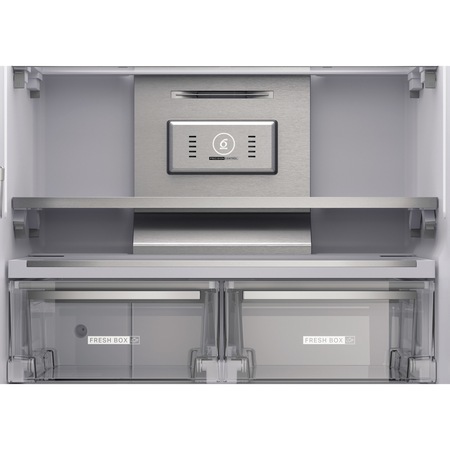 Side by Side Whirlpool WQ9IMO1L, 554 l, Full No Frost, Clasa A+, Flexy Freeze, Ice dispencer, Inox