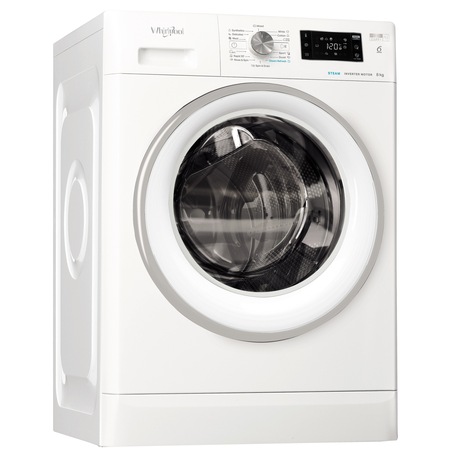 Masina de spalat rufe Whirlpool FFB8248SVEE, 8kg, 1200 RPM, Clasa A+++, Tehnologia al-6lea Simt, Motor Inverter, FreshCare+, Steam Refresh, Alb