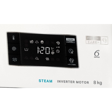 Masina de spalat rufe Whirlpool FFB8248SVEE, 8kg, 1200 RPM, Clasa A+++, Tehnologia al-6lea Simt, Motor Inverter, FreshCare+, Steam Refresh, Alb