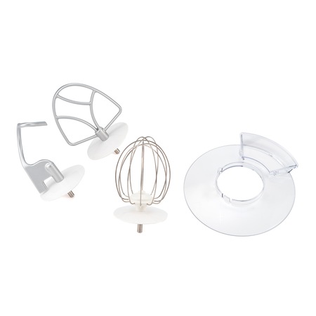 Robot de bucatarie Heinner Calypso 1500 HPM-L1500DC, 1500W, bol inox 5.5L, 6 viteze + Pulse, angrenaje metalice, tel din inox, paleta si carlig din aluminiu turnat, accesoriu masina de tocat inclus, iesire pentru accesoriu blender, Auriu