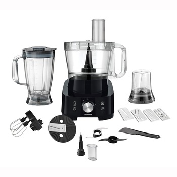 Robot de bucatarie Heinner Cookery Chef HFP-1000BK, 1000W, blender si rasnita incluse, capacitate bol 3.5L, capacitate blender 1.8L, 2 viteze + Pulse, cutit inox, Negru Robot de bucatarie Heinner Cookery Chef HFP-1000BK, 1000W, blender si rasnita incluse, capacitate bol 3.5L, capacitate blender 1.8L, 2 viteze + Pulse, cutit inox, Negru