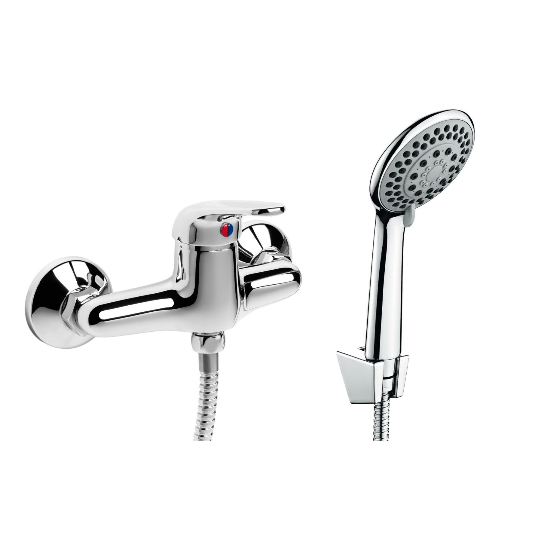 Baterie cabina dus FUNKIA BEF 041M, set dus inclus, finisaj cromat