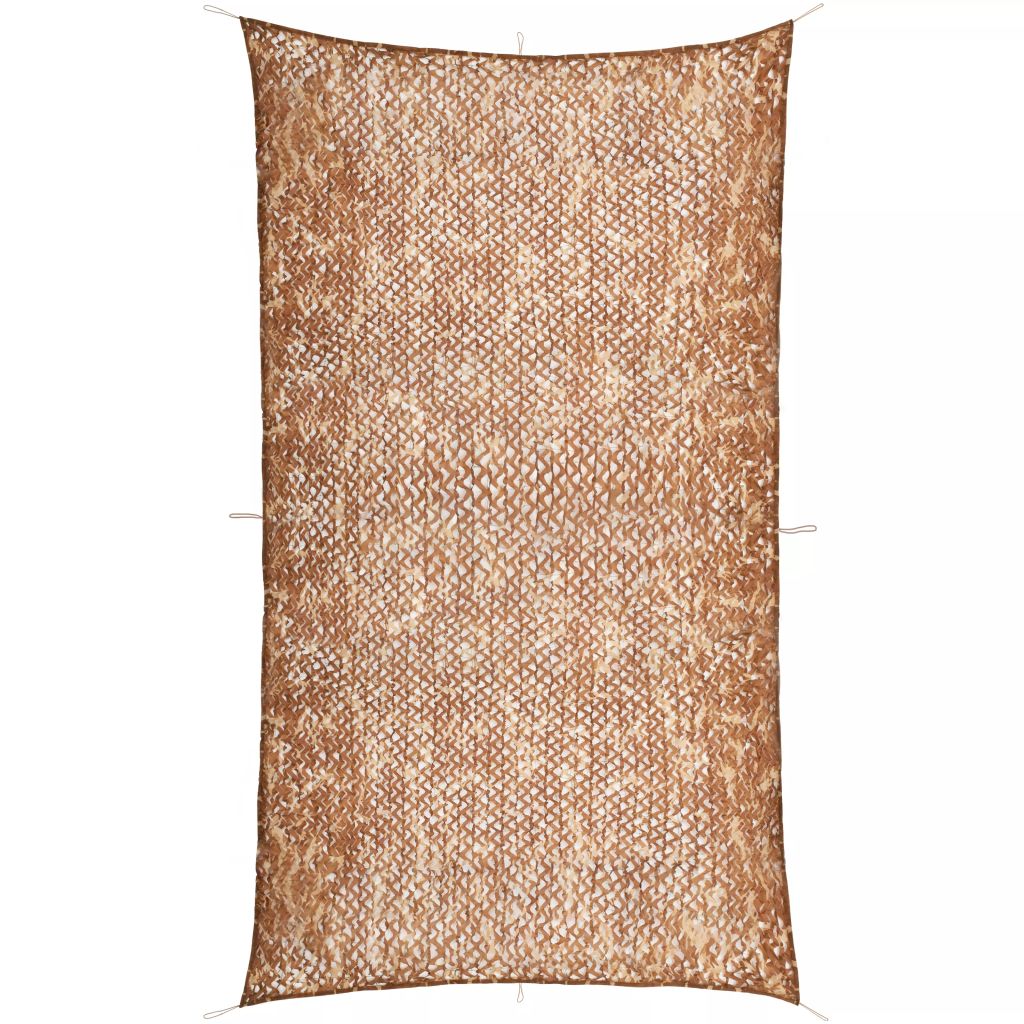 Set plasa de camuflaj cu geanta depozitare, vidaXL, Textil, 4 x 8 m, Bej