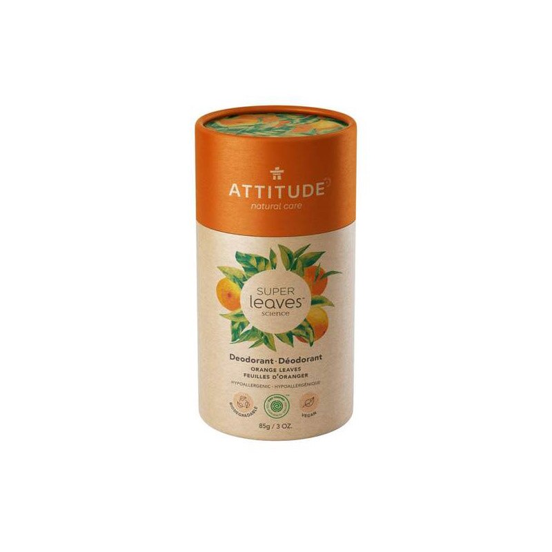 Deodorant stick natural Attitude Superleaves, frunze de portocal, 85 g