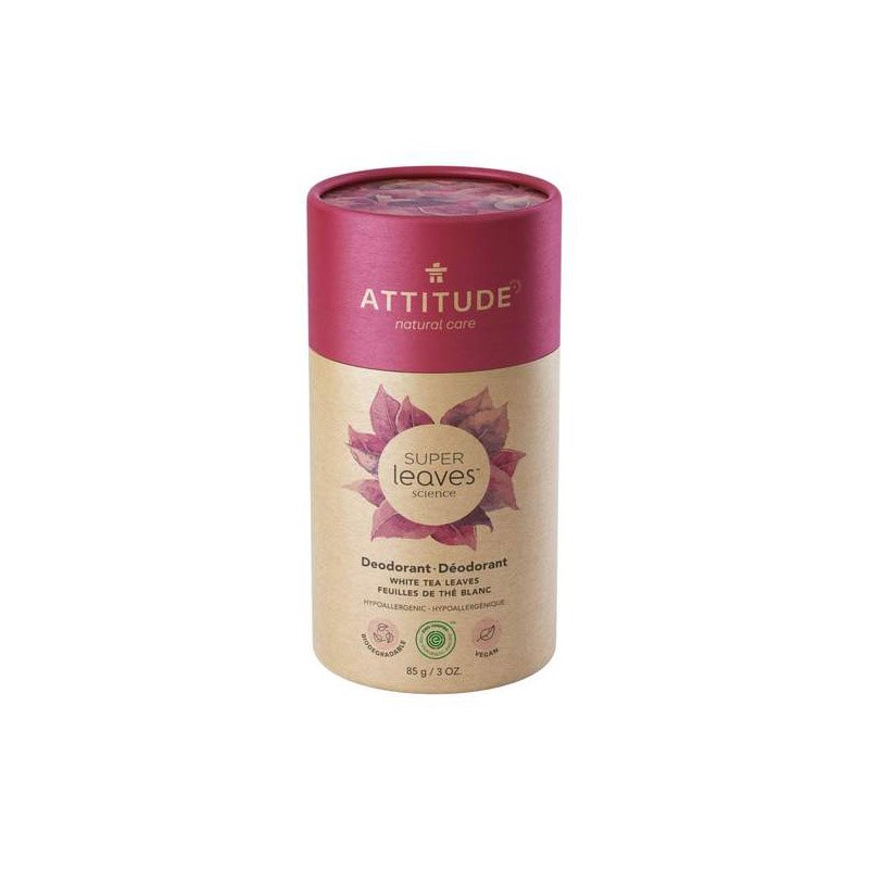 Deodorant stick natural Attitude Superleaves, frunze de ceai alb, 85 g