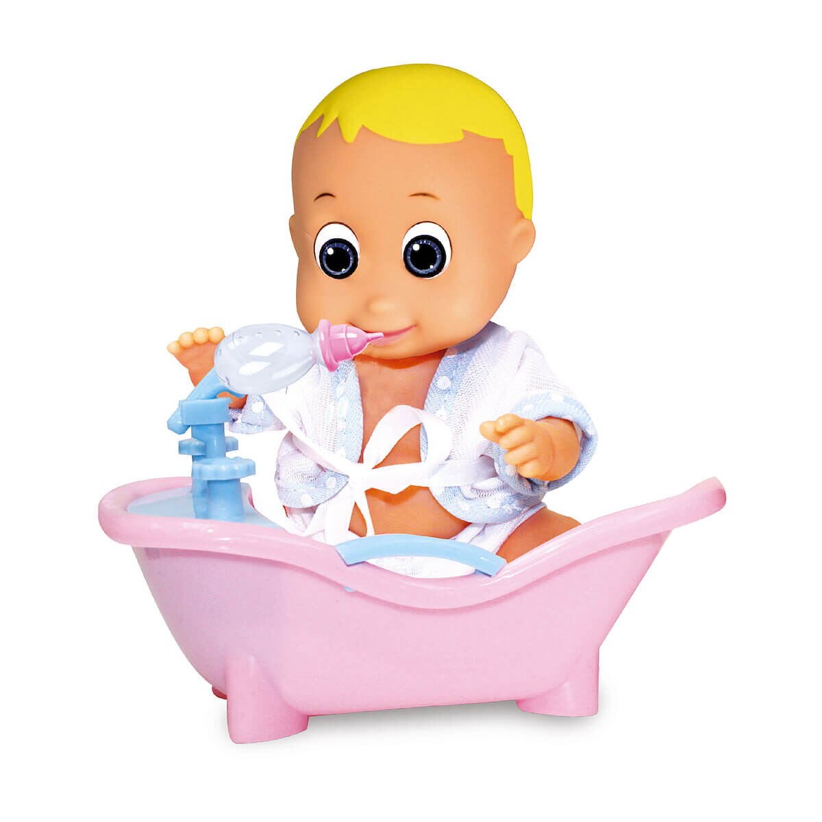 Papusa happy babies pisand cu o cada, multicolor