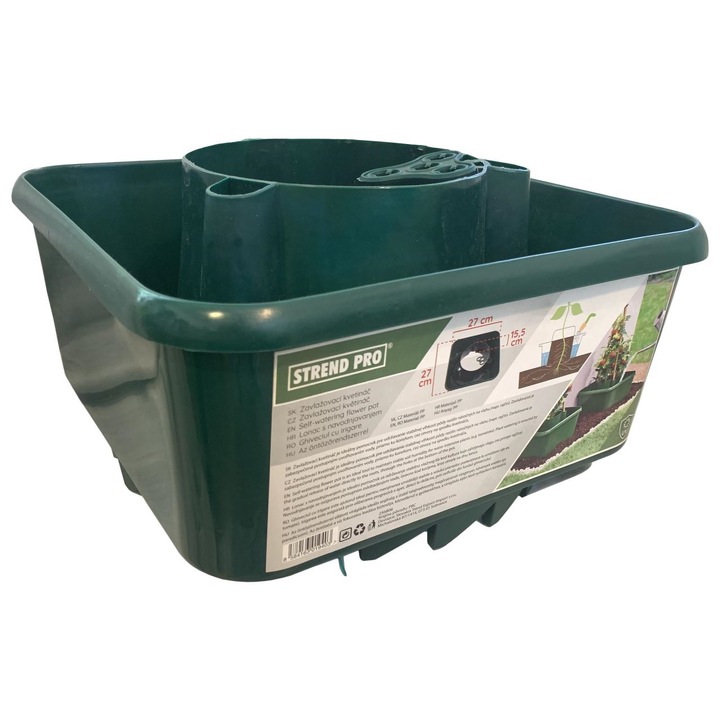 Самополивни саксии за домати или зеленчуци, Strend Pro GDA Harvester, зелени, 27x15 см