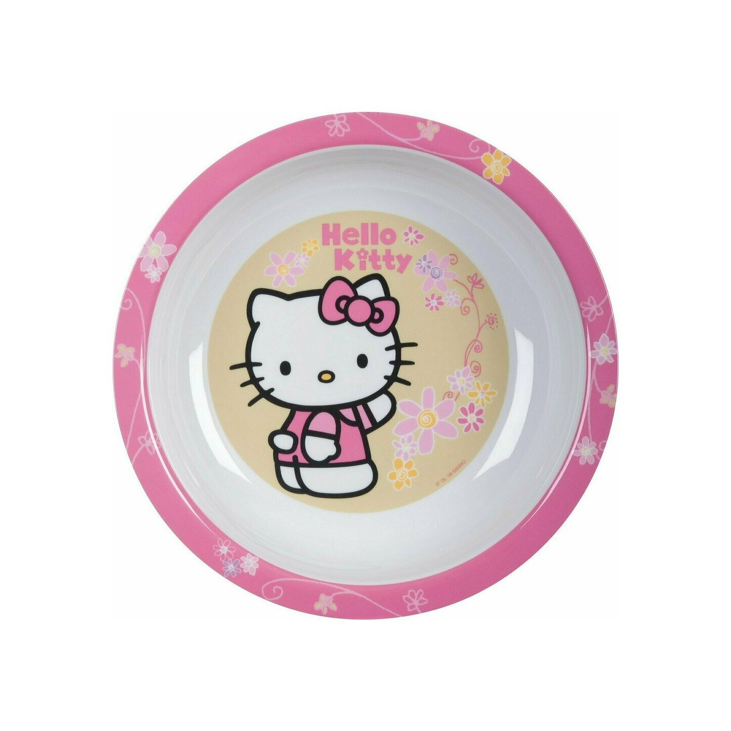 Farfurie adanca, Hello Kitty, roz