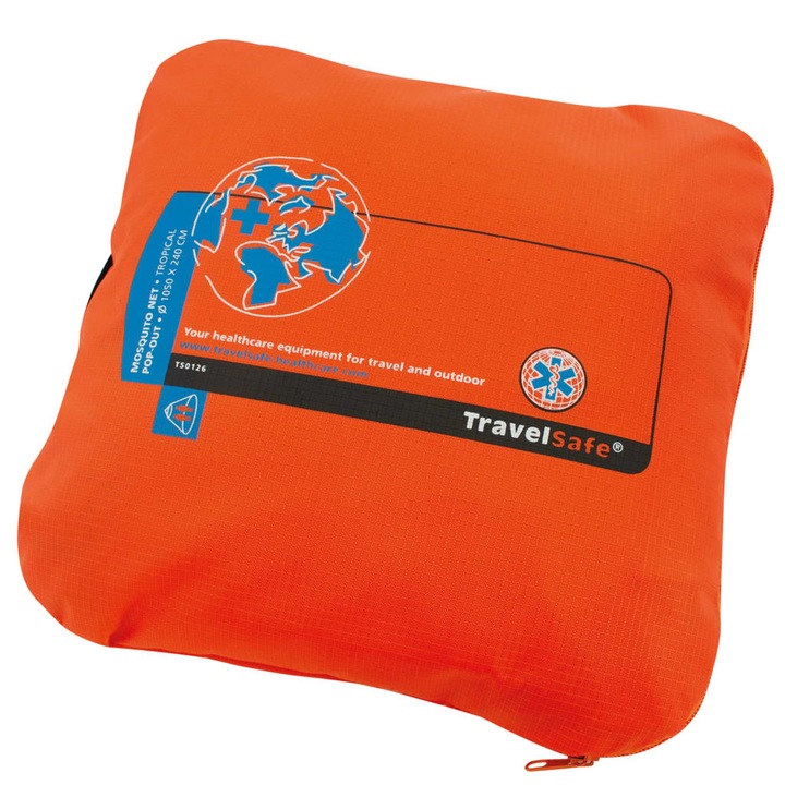 Plasa tantari pop-out, Travelsafe, Tesatura, 1250 cm, Transparent