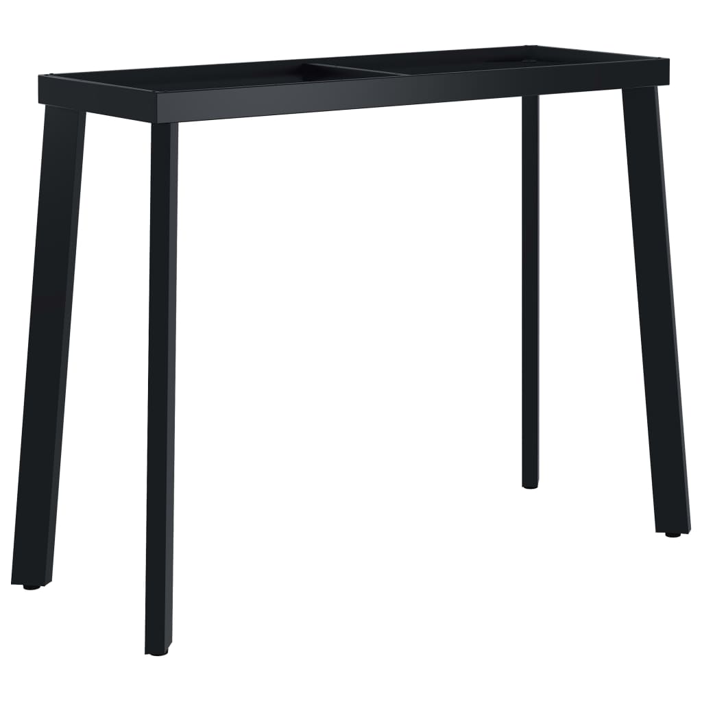 Cadru cu picioare pentru masa, forma V, vidaXL, Otel, 120 x 50 x 72 cm, Negru