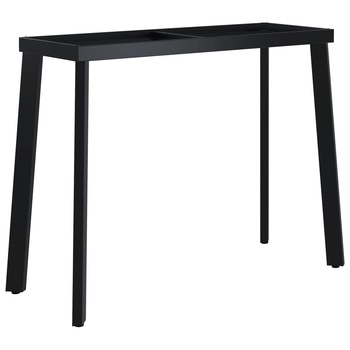 Set picioare de masa cu cadru in forma V, vidaXL, Otel, 100 x 40 x 72 cm, Negru Set picioare de masa cu cadru in forma V, vidaXL, Otel, 100 x 40 x 72 cm, Negru