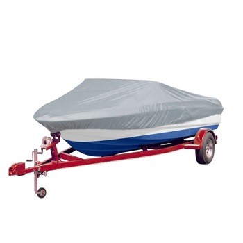 Prelata pentru barca, vidaXL, Tesatura, 610-671 x 254 cm, Gri Prelata pentru barca, vidaXL, Tesatura, 610-671 x 254 cm, Gri