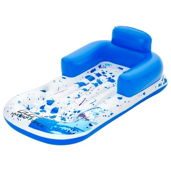 Sezlong plutitor, Bestway, Vinil, 150x77x50 cm, Albastru Sezlong plutitor, Bestway, Vinil, 150x77x50 cm, Albastru