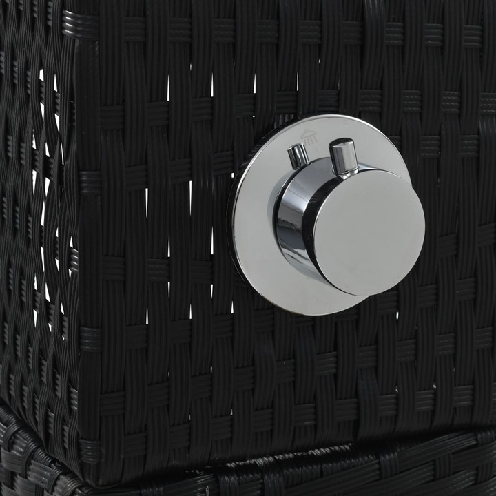 vidaXL polyrattan WPC kerti zuhany 60 x 80 x 214 cm