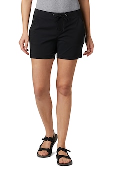 Columbia, Pantaloni scurti sport cu snur in talie Anytime Outdoor, Negru Columbia, Pantaloni scurti sport cu snur in talie Anytime Outdoor, Negru