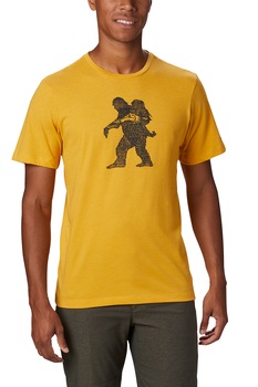 Columbia, Tricou cu imprimeu grafic High Dune, Galben sofran Columbia, Tricou cu imprimeu grafic High Dune, Galben sofran