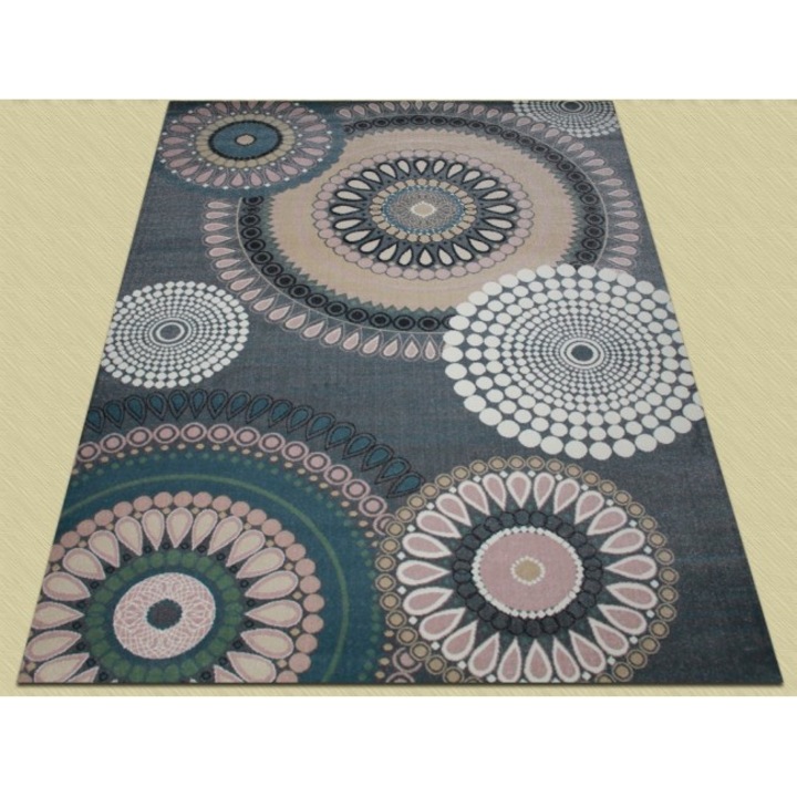 Килим Delta Carpet Dream, 18024-190, Модерен, Абстрактен, Многоцветен, 160 x 230 см