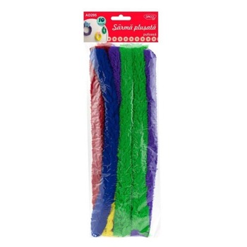 Sarma Plusata Pufoasa DACO, Dimensiuni 3x30 cm, 10 Buc/Set, Multicolor Sarma Plusata Pufoasa DACO, Dimensiuni 3x30 cm, 10 Buc/Set, Multicolor