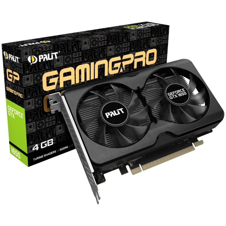 Placa video Palit GeForce® GTX 1650 GP OC, 4GB GDDR6, 128-bit