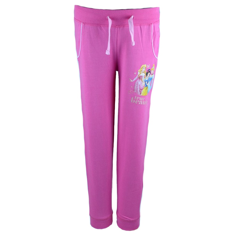 Pantaloni sport pentru fete Disney Princess DISR-GPTR42586, Roz, 128 cm